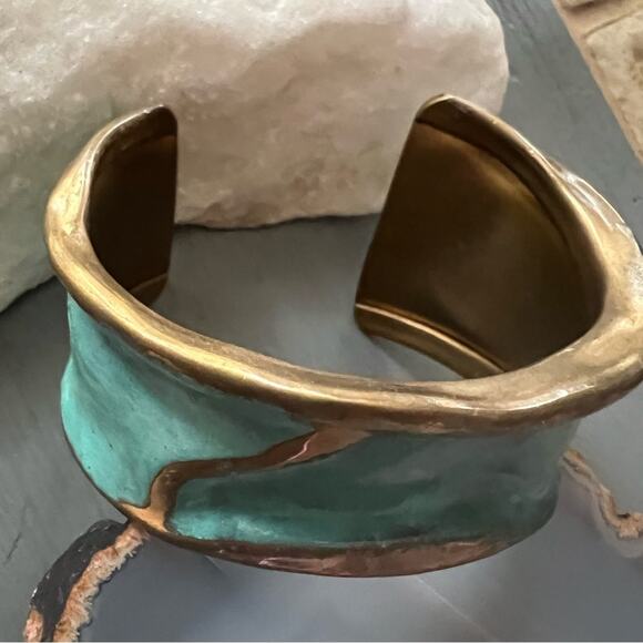 LAZARO GUTIERREZ solid Brass Cuff Bracelet - Picture 10 of 11